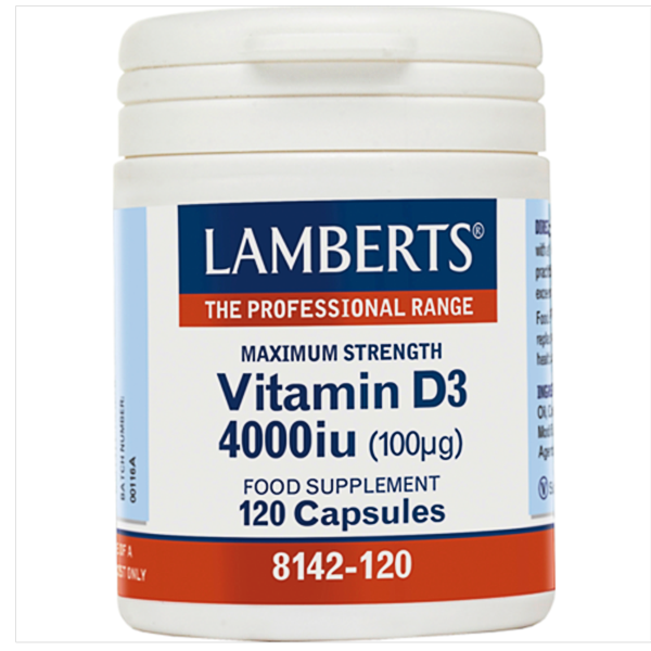 LAMBERTS VITAMIN D3 4000IU 120 CAPS