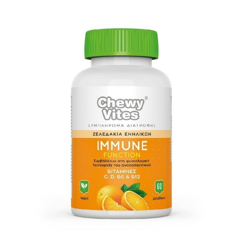 VICAN Chewy Vites Adults Immune Function Συμπλήρωμα Διατροφής 60 Ζελεδάκια