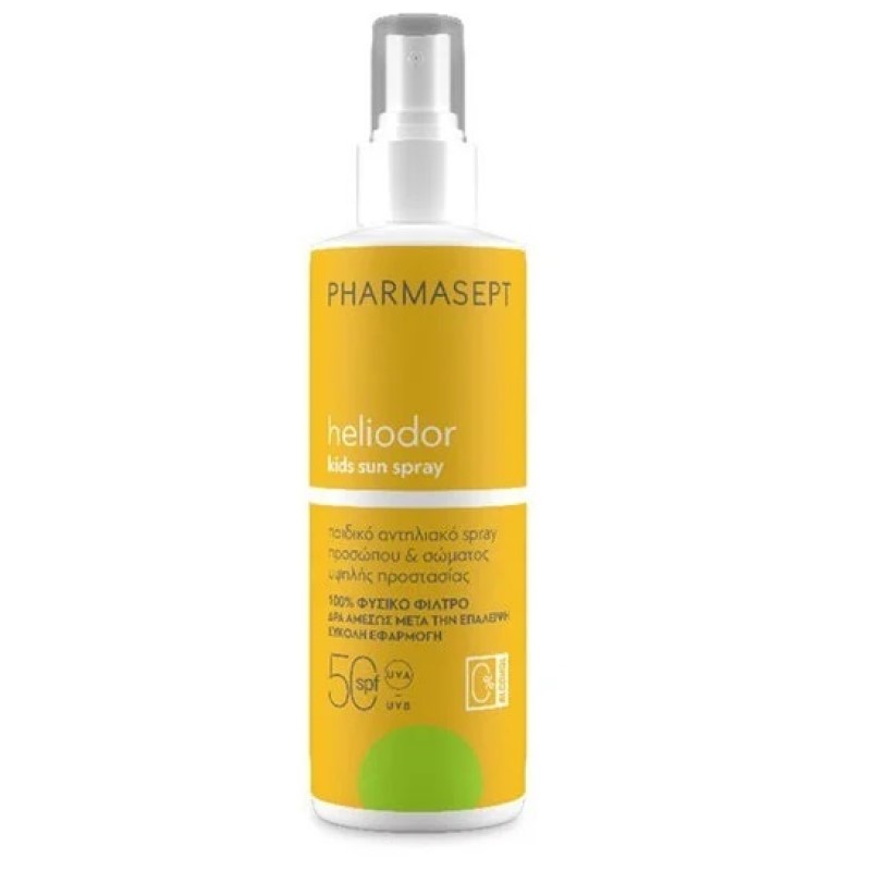 PHARMASEPT Heliobor Kids Face & Body Sun Spray SPF50 Παιδικό Πρόσωπο & Σώμα 50ml