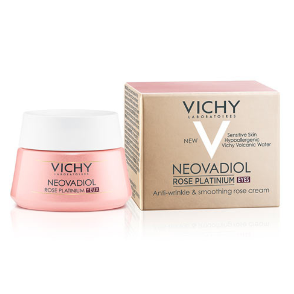Vichy Neovadiol Rose Platinium Eye Cream Αντιρυτιδική Κρέμα Ματιών για Μειώση του Οιδήματος, 15ml