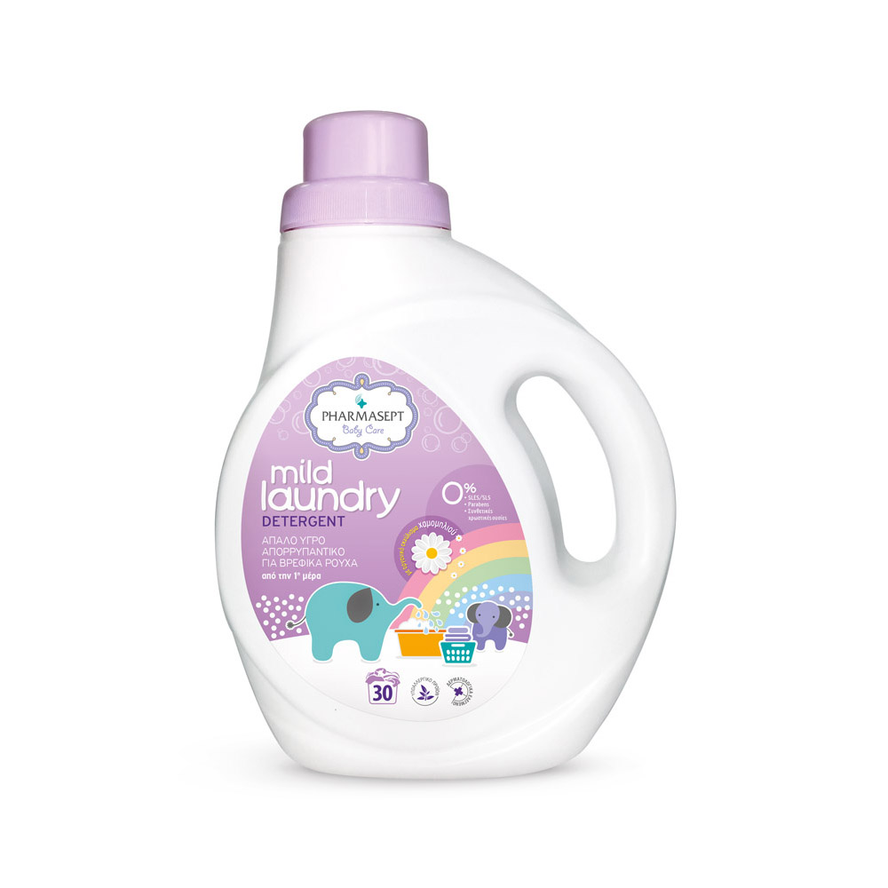 Pharmasept Mild Laundry Υγρό Aπορρυπαντικό Iδανικό για τα Βρεφικά Ρούχα, 30 μεζούρες